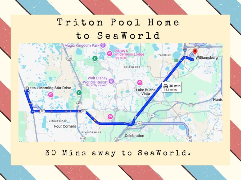 Triton Vacation Pool Home Near Disney Orlando Exterior foto