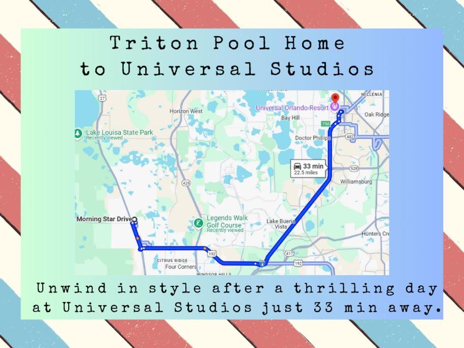 Triton Vacation Pool Home Near Disney Orlando Exterior foto