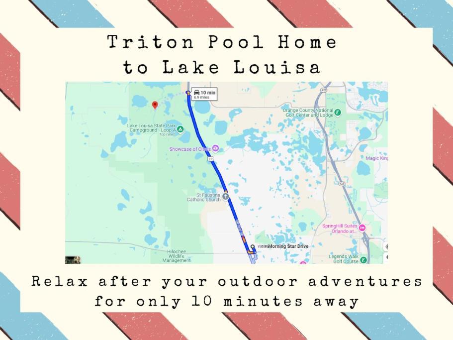 Triton Vacation Pool Home Near Disney Orlando Exterior foto
