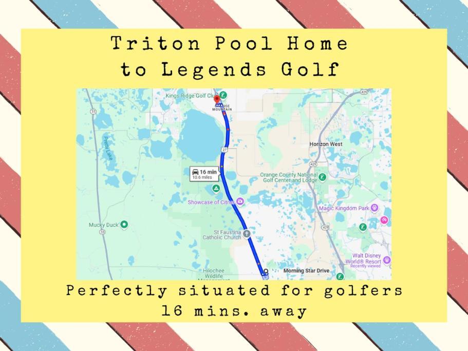 Triton Vacation Pool Home Near Disney Orlando Exterior foto