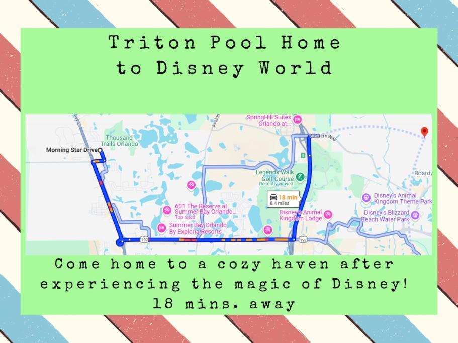 Triton Vacation Pool Home Near Disney Orlando Exterior foto